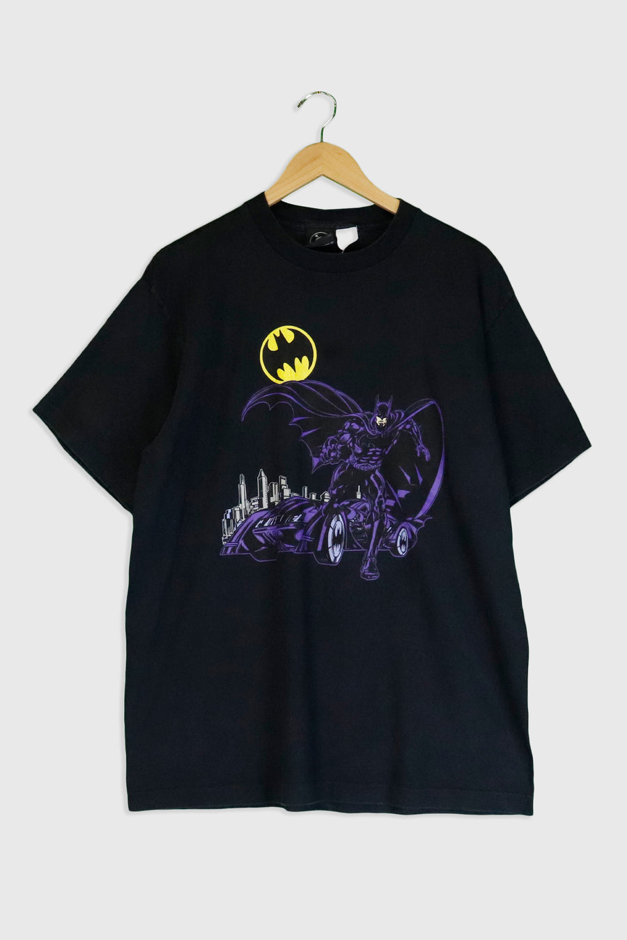 Vintage DC Comics Batman Bat Signal T Shirt Sz XL