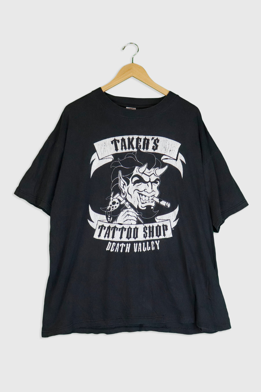 Vintage 1998 WWF Tankers Tattoo Shop Death Valley T Shirt Sz XL