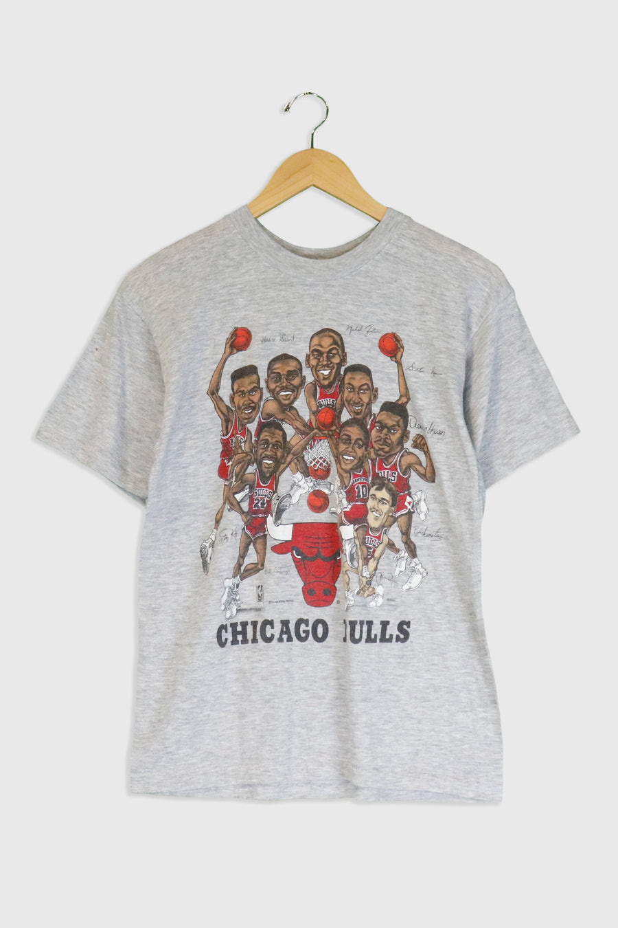 Vintage Chicago Bulls Team Signature T Shirt Sz S