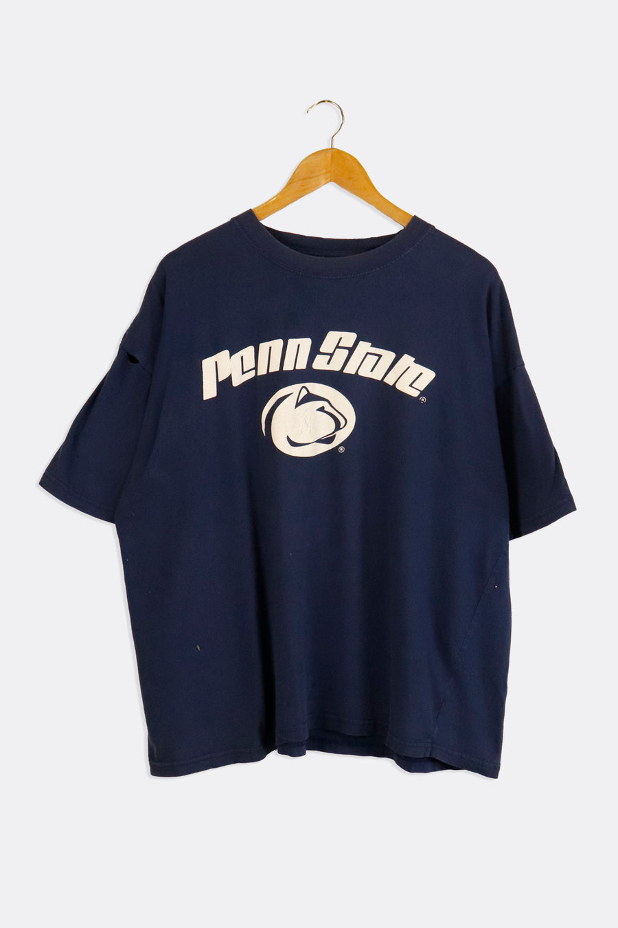 Vintage Penn State Vinyl Block Lettering And Logo Simple T Shirt Sz 2XL
