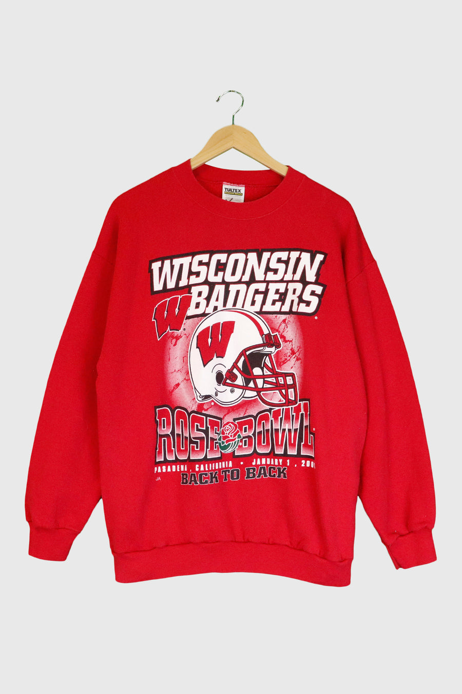Vintage 2000 NFL Wiscon Badgers Rose Bowl Sweatshirt Sz L