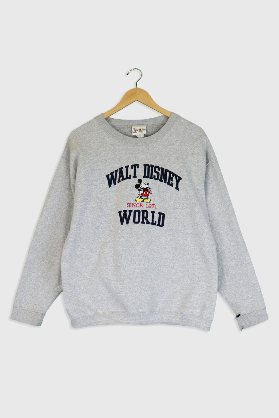 Vintage Walt Disney World 'Since 1971' Embroidered Sweatshirt Sz L