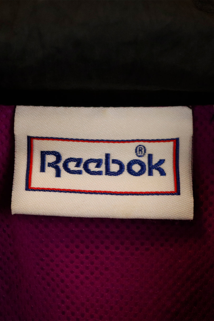 Vintage Reebok Full Zip Multicolor Patterned Middle Section Wind Breaker Sz L