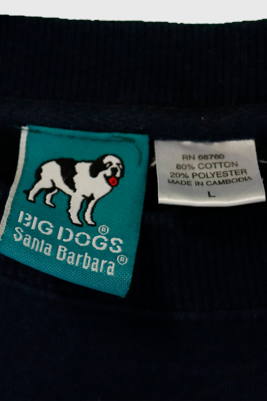 Vintage Big Dogs Embroidered Sweatshirt Sz L