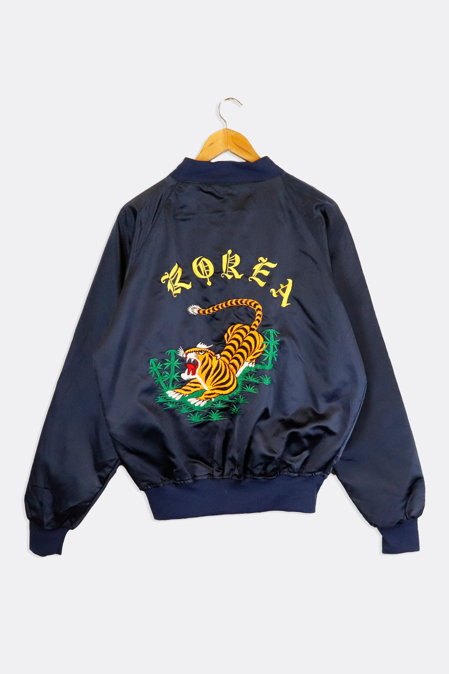 Vintage Bomber Korea Embroidered Name Richard And Tiger Outerwear Sz XL