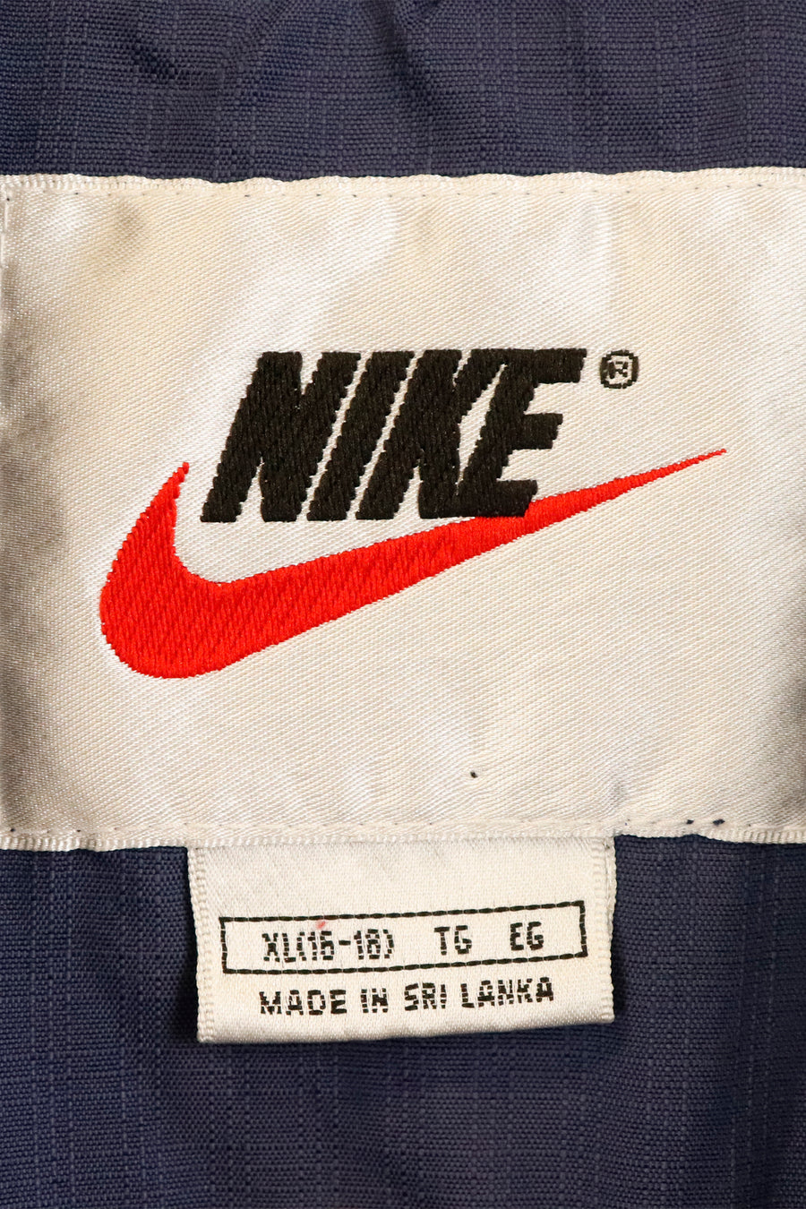 Vintage Nike Simple Full Zip Small Yellow Stripe On The Front Windbreaker Outerwear Sz XL
