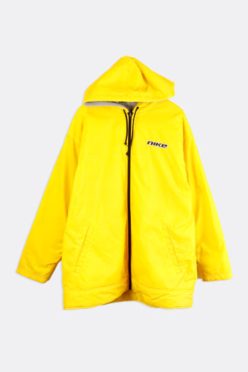 Vintage Nike Thick Rain Jacket With Fleece Lining Full Zip Outerwear Sz 2XL