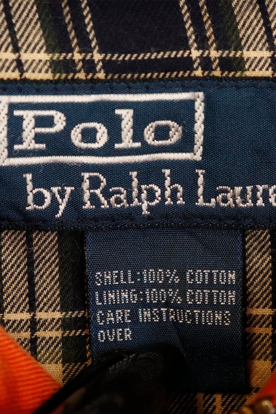 Vintage Polo Ralph Lauren Soft Full Zip Jacket Cord Collar Outerwear Sz XL