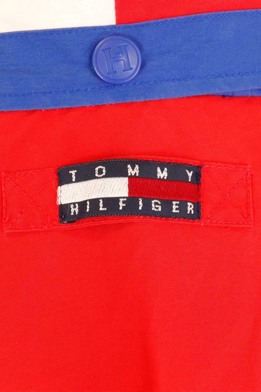 Vintage Tommy Hilfiger Full Zip Color Block Rain Jacket Outerwear Sz XL