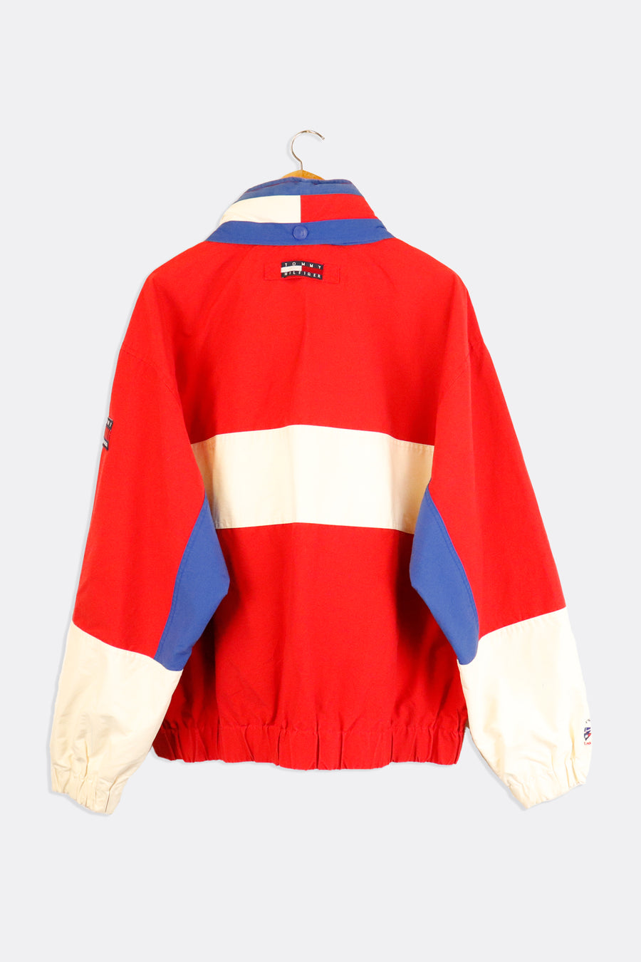 Vintage Tommy Hilfiger Full Zip Color Block Rain Jacket Outerwear Sz XL