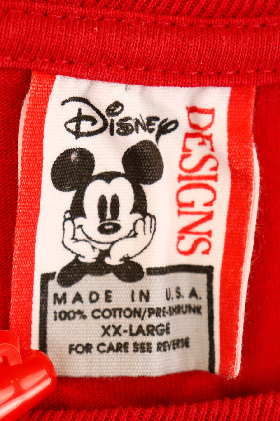 Vintage Disney Walt Disney World Mickey Mouse Intitals With Mickey Over Top Circle Logo Vinyl T Shirt Sz 2XL