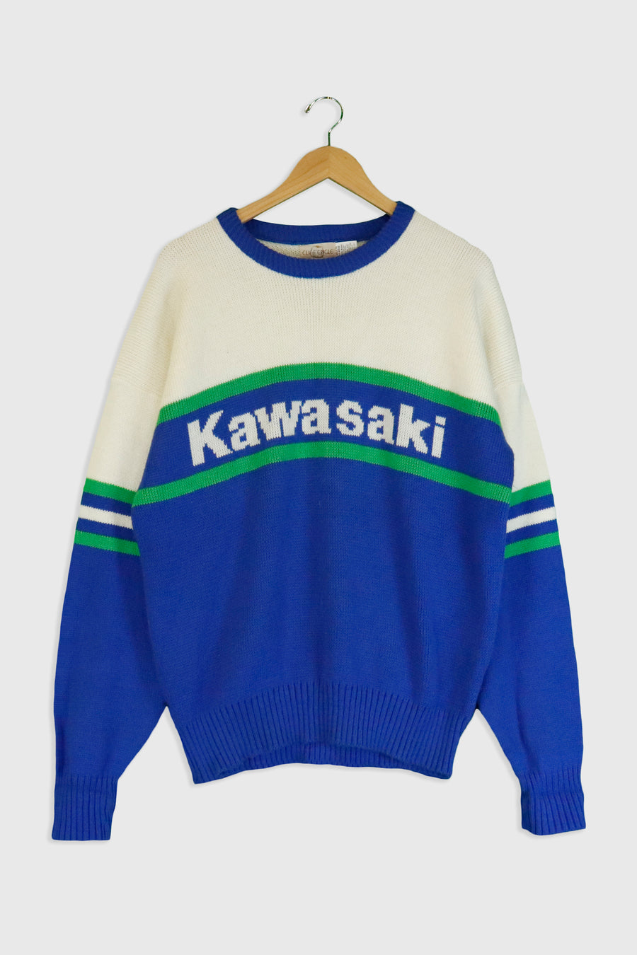 Vintage Kawasaki Knit Sweatshirt Sz XL