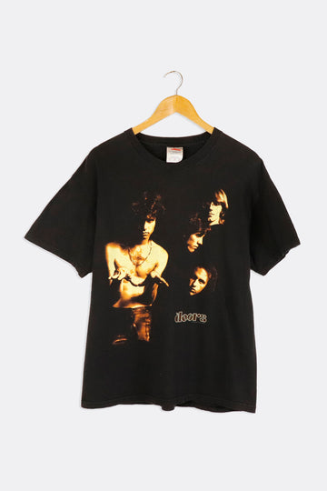 Vintage 1999 The Doors Jim Morrison Full Body Portrait Rest Of The Bands Headshots Beside T Shirt Sz L