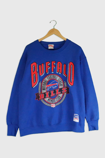 Vintage NFL Nutmeg Buffalo Bills Silver Accents Sweatshirt Sz L