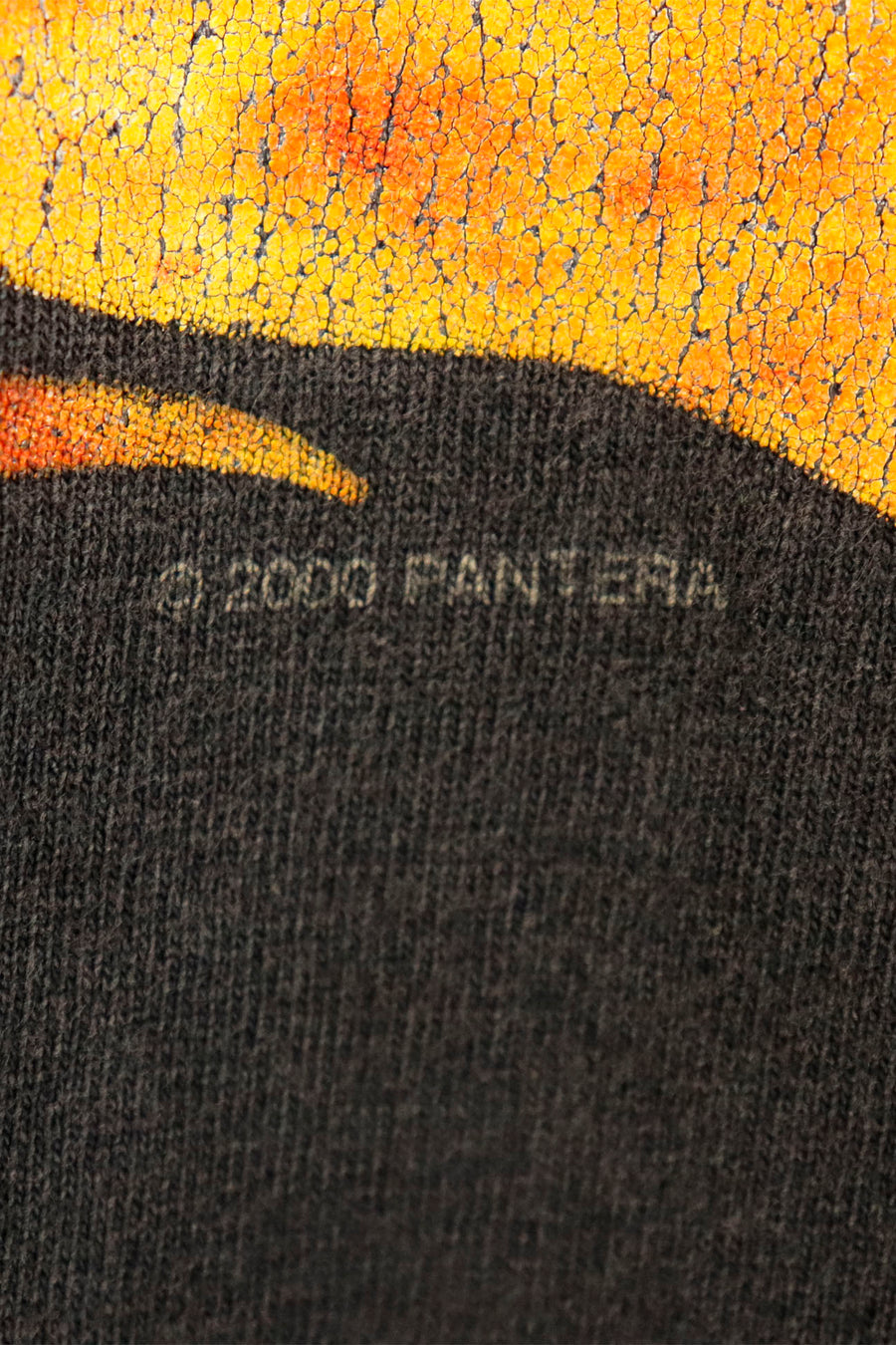 Vintage 2000 Pantera Flaming Side Profile Skull T Shirt Sz XL