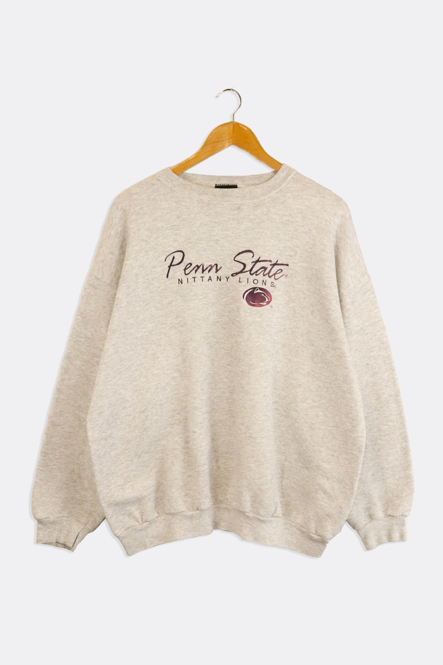 Vintage Penn State Lions Varsity Embroidered Handwritten Font Sweatshirt Sz XL
