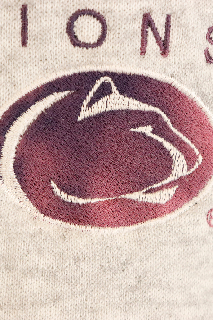 Vintage Penn State Lions Varsity Embroidered Handwritten Font Sweatshirt Sz XL