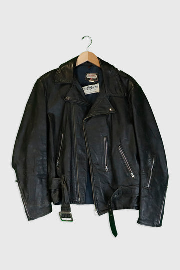 Vintage Sheilds Sportswear Leather Jacket Sz S
