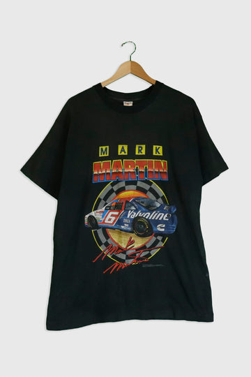 Vintage 1995 Mark Martin Valvoline Sponsored Racing T Shirt Sz XL