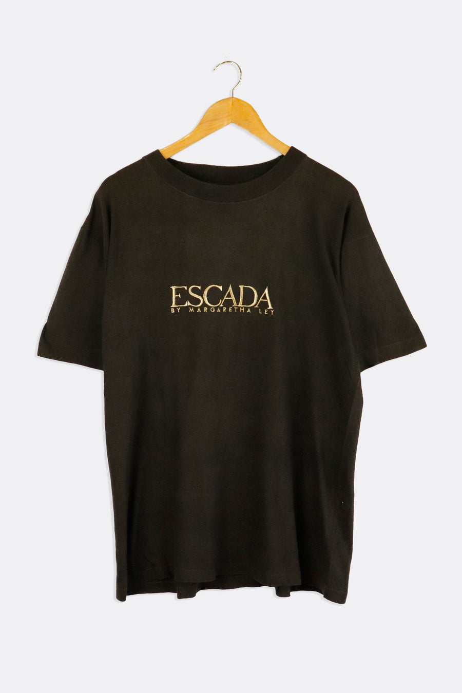 Vintage Escada By Margaretha Ley Gold Embroidered T Shirt Sz L