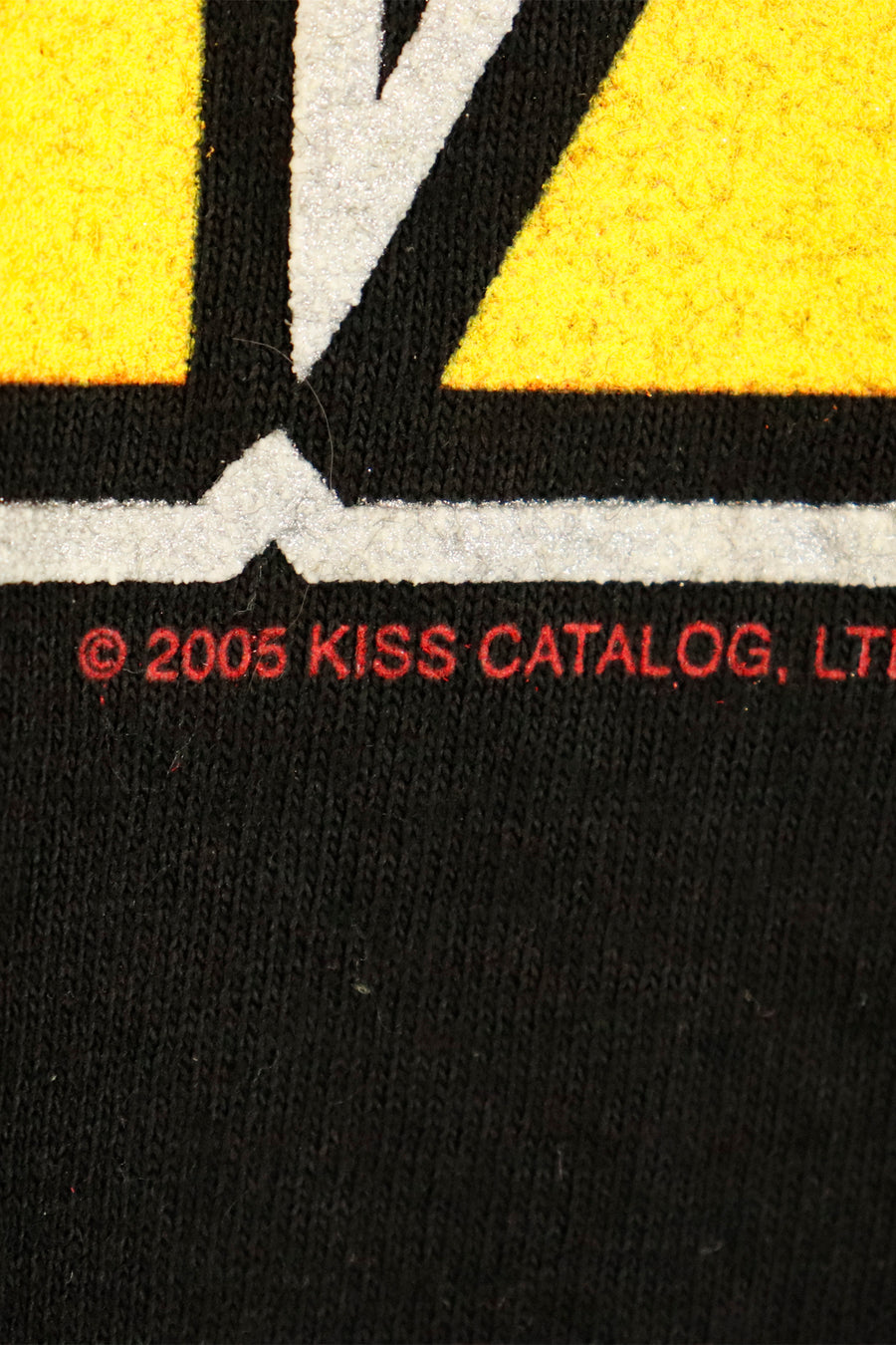 Vintage 2005 Kiss Flame Spell Out Graphic T Shirt Sz XL
