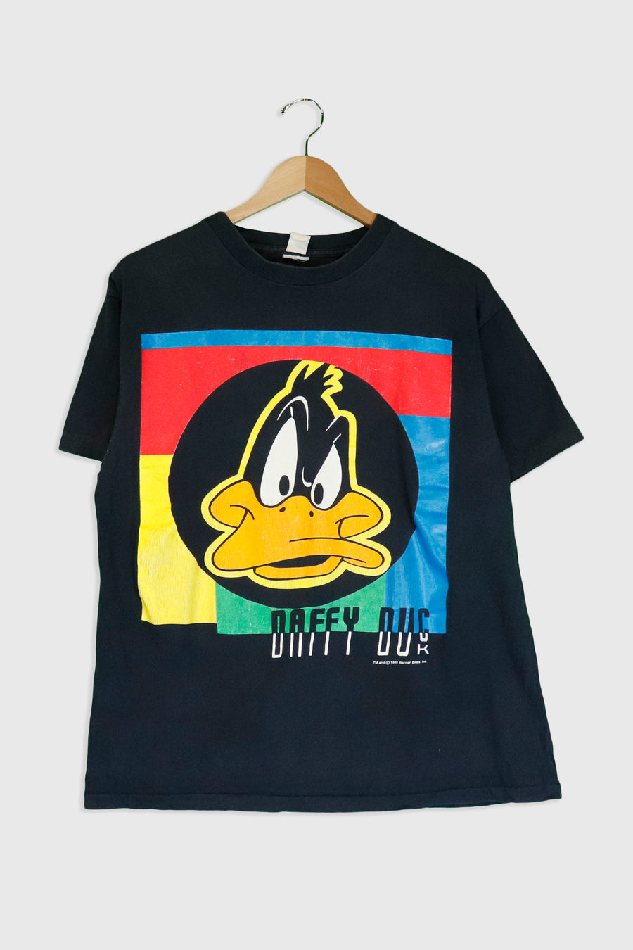 Vintage 1989 Warner Bros. Daffy Duck Portrait T Shirt Sz L