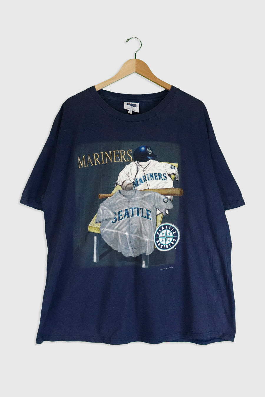 Vintage 1999 MLB Seattle Mariners T Shirt Sz 2XL