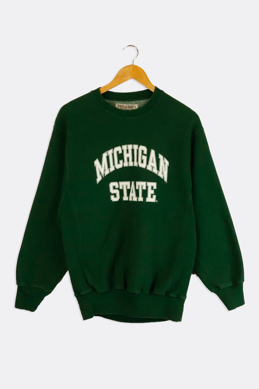 Vintage Michigan State Spell Out Patch Work Lettering Sweatshirt Sz XS