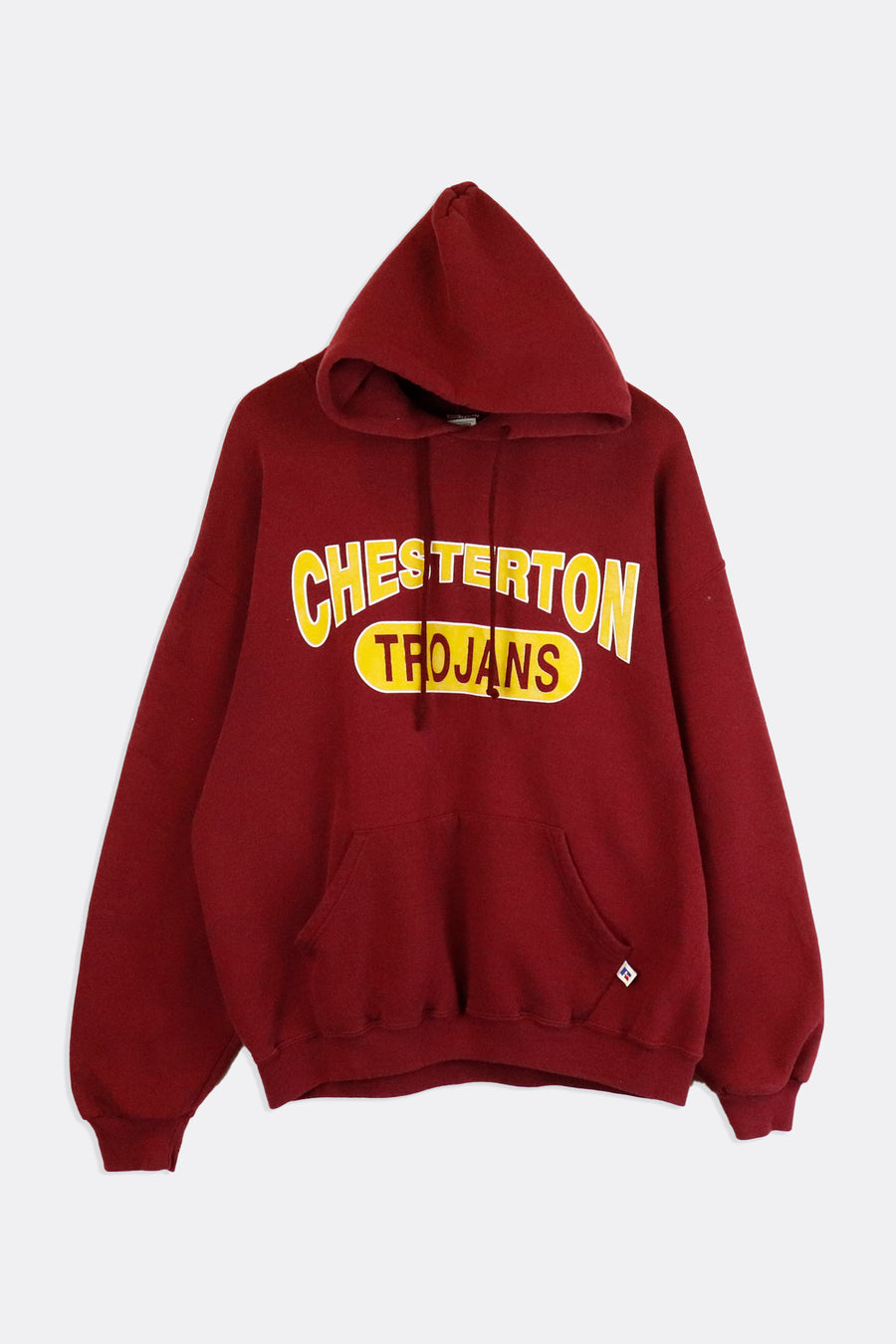 Vintage Chestertons Trojons Lettering Spellout Hooded Sweatshirt Sz L