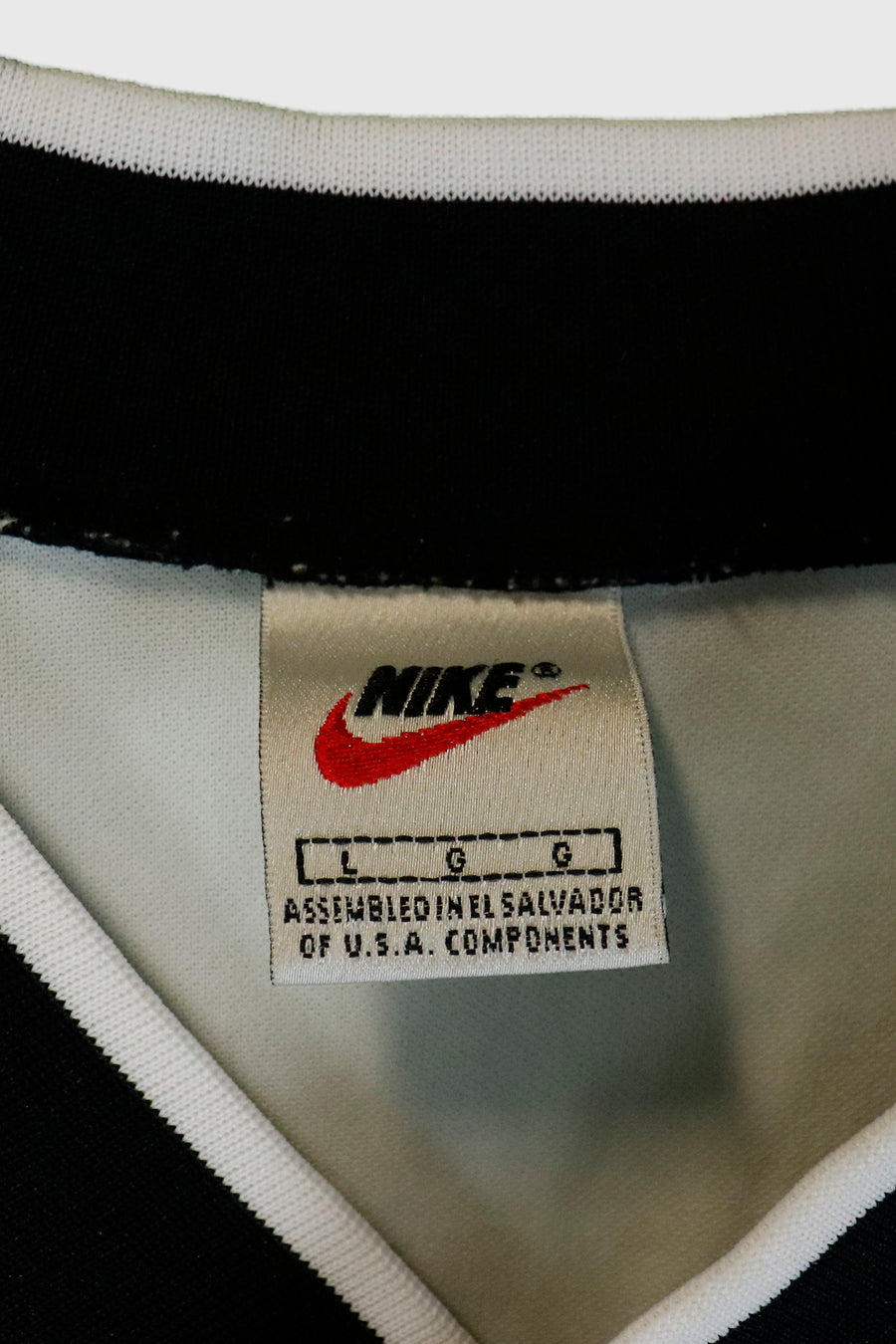 Vintage Nike V Neck Monotone T Shirt Sz L