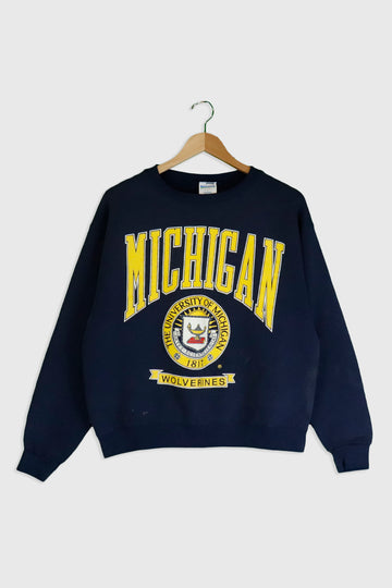 Vintage University Of Michigan Wolverines Sweatshirt Sz L