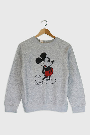 Vintage Disney Classic Mickey Mouse Front Graphic Sweatshirt Sz M