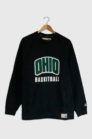 Vintage Russel Athletic Ohio Basketball Front Pockets Sweatshirt Sz L