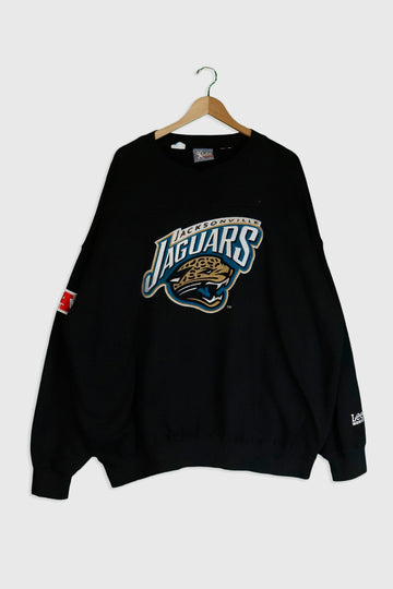 Vintage NFL Lee Sport Jacksonville Jaguars Embroidered Front Sweatshirt Sz 2XL