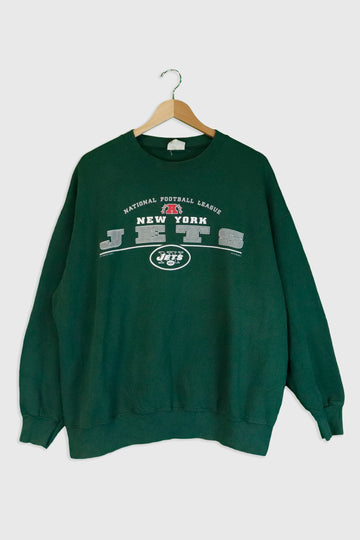 Vintage 2001 NFL Lee NY Jets Sweatshirt Sz XL