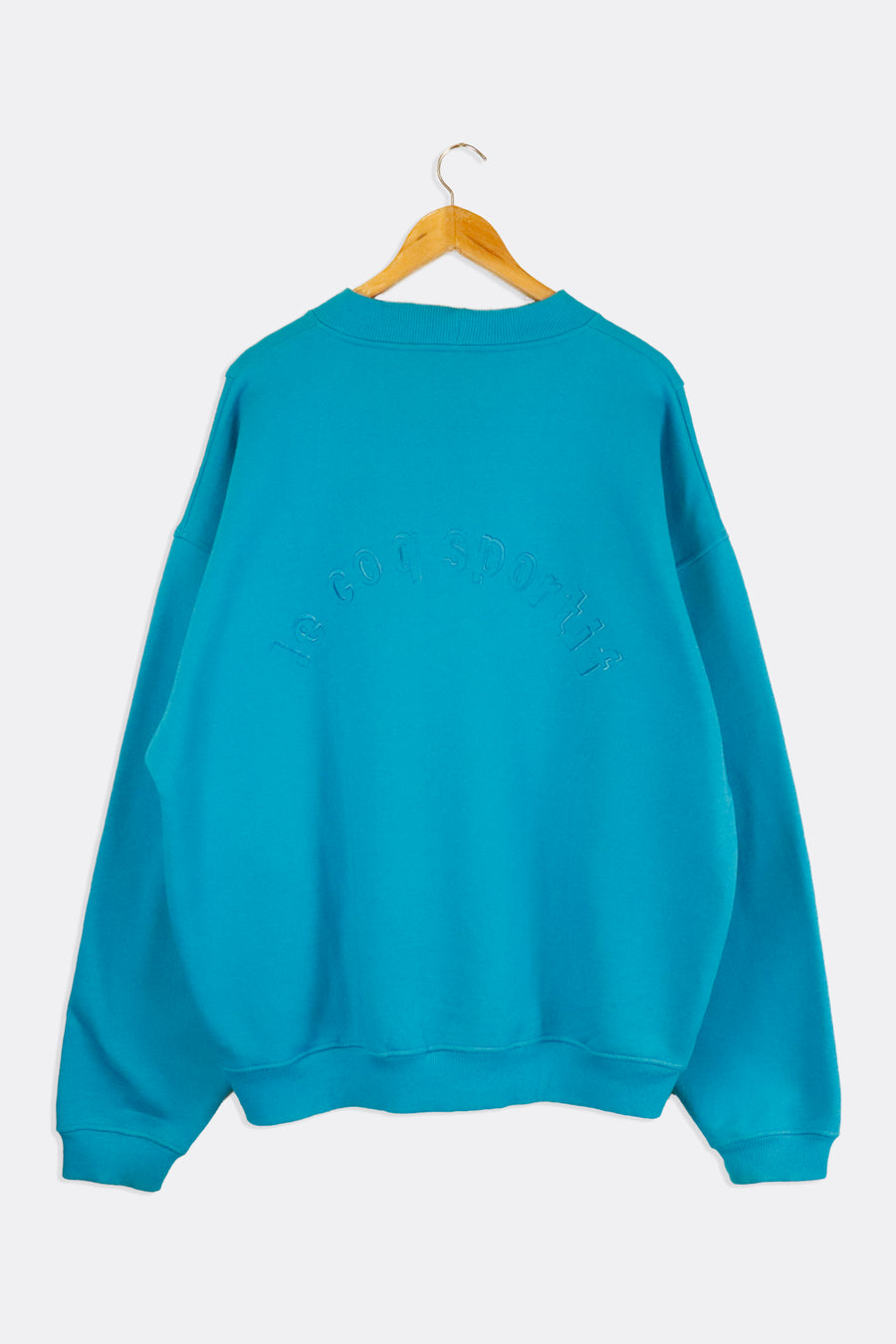 Vintage Le Coqsportif Simple Ebroidered Roster On Front Embroidered Lettering On Back Sweatshirt Sz XL