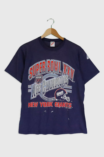 Vintage 1990 NFL New York Giants Super Bowl XXV T Shirt Sz L
