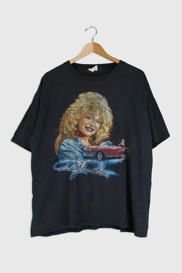 Vintage Dolly Parton Front Portrait Graphic T Shirt Sz XL