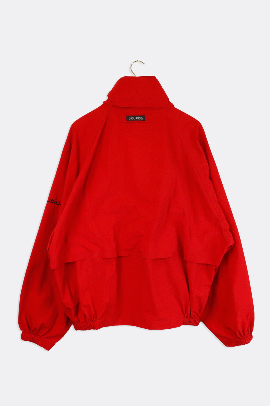 Vintage Nautica Full Zip Rain Jacket Removable Hood Outerwear Sz XL
