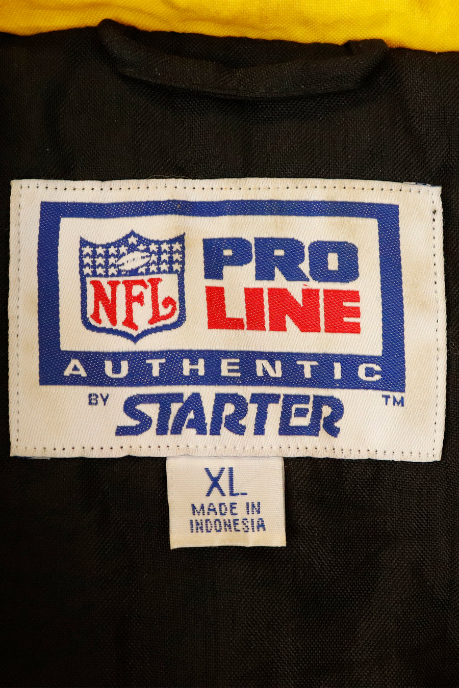 Vintage Nfl Pittsburgh Steels Starter Quarter Zip Thick Warm Up Jacket Embroidered Logo Outerwear Sz XL