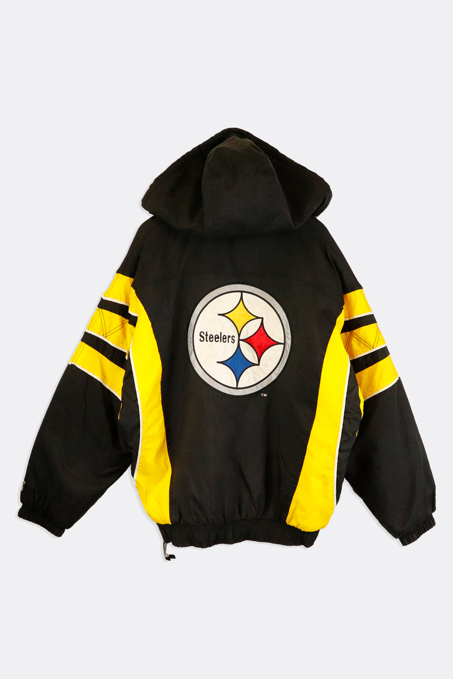 Vintage Nfl Pittsburgh Steels Starter Quarter Zip Thick Warm Up Jacket Embroidered Logo Outerwear Sz XL