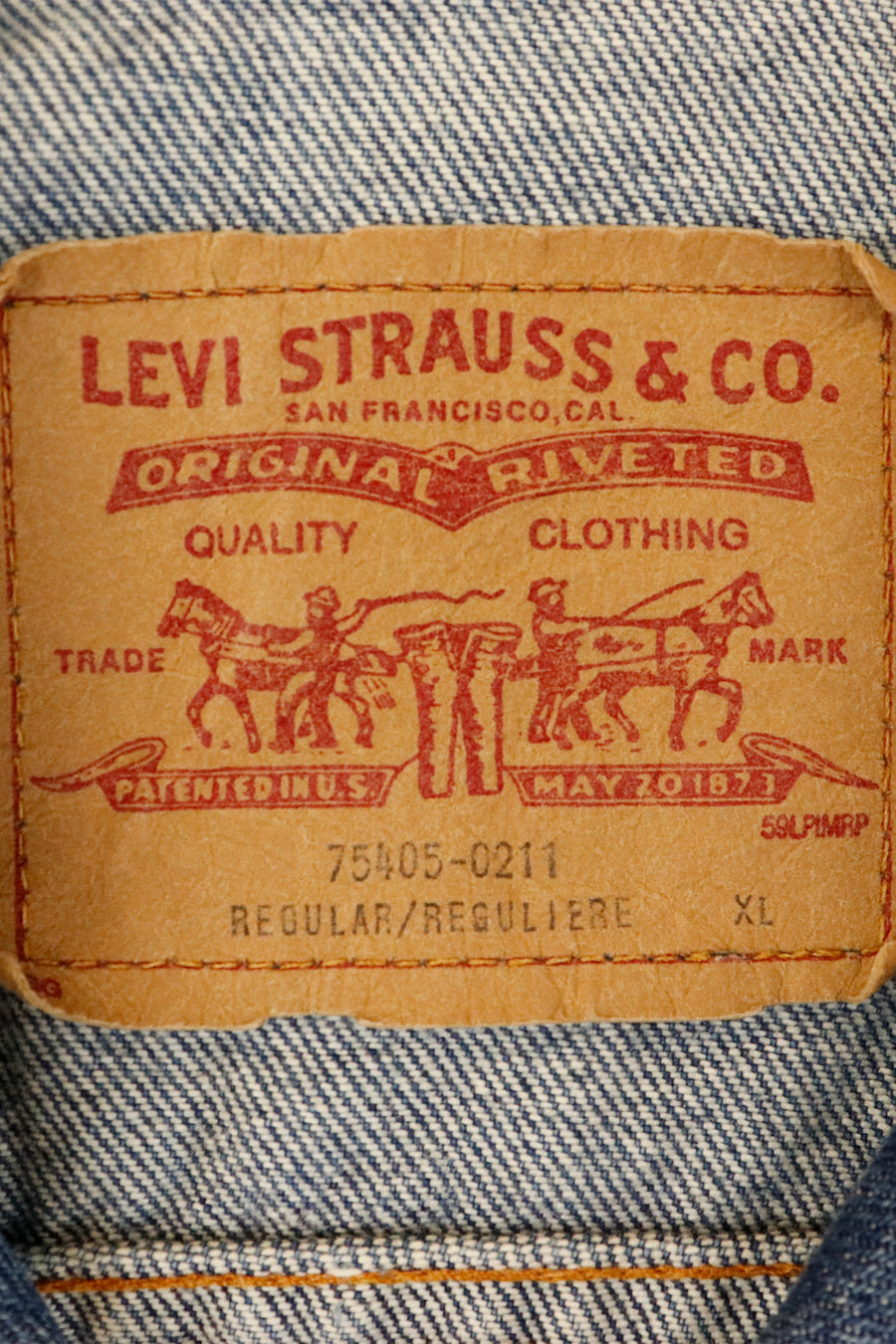 Vintage Levis Dark Denim Jacket Outerwear