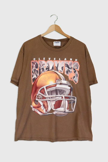 Vintage NFL Cleaveland Browns Football Helmet T Shirt Sz XL