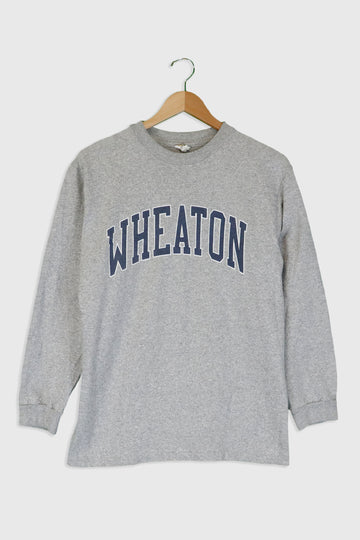 Vintage Wheaton College Long Sleeve T Shirt Sz M