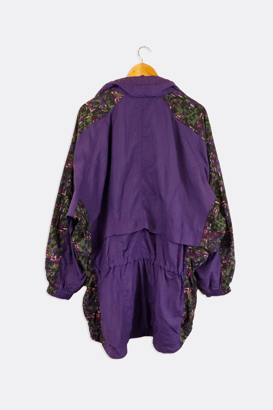 Vintage Nike Full Zip Colour Block With Multicoloured Pattern Windbreaker Sz XL