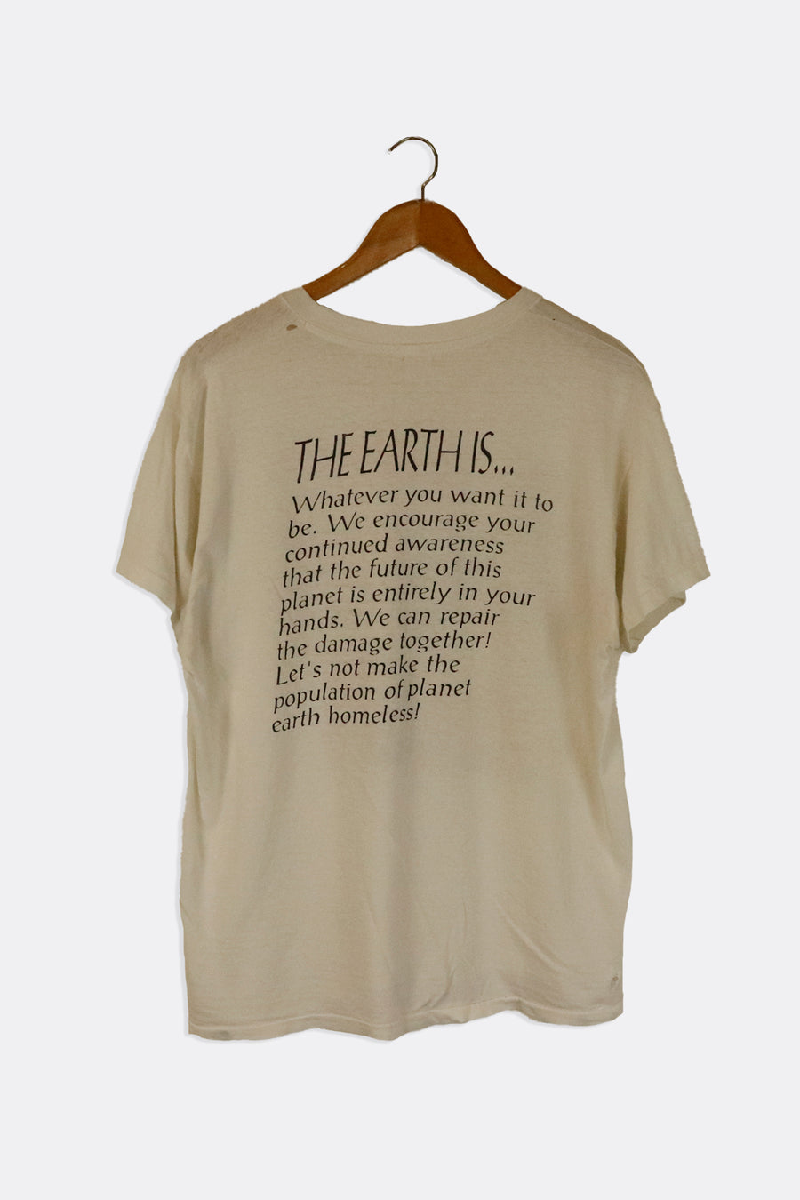 Vintage 1990 Air Supply Faded Portrait Cursive Font The Earth Is.... T Shirt Sz XL