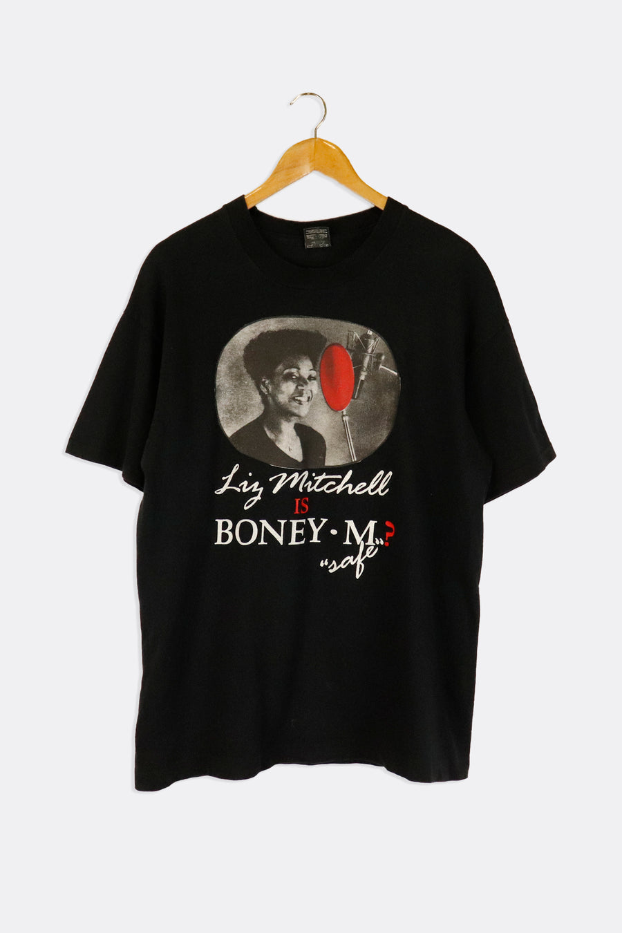 Vintage Liz Mitchell Is Boney M....? Safe Portrait T Shirt Sz L