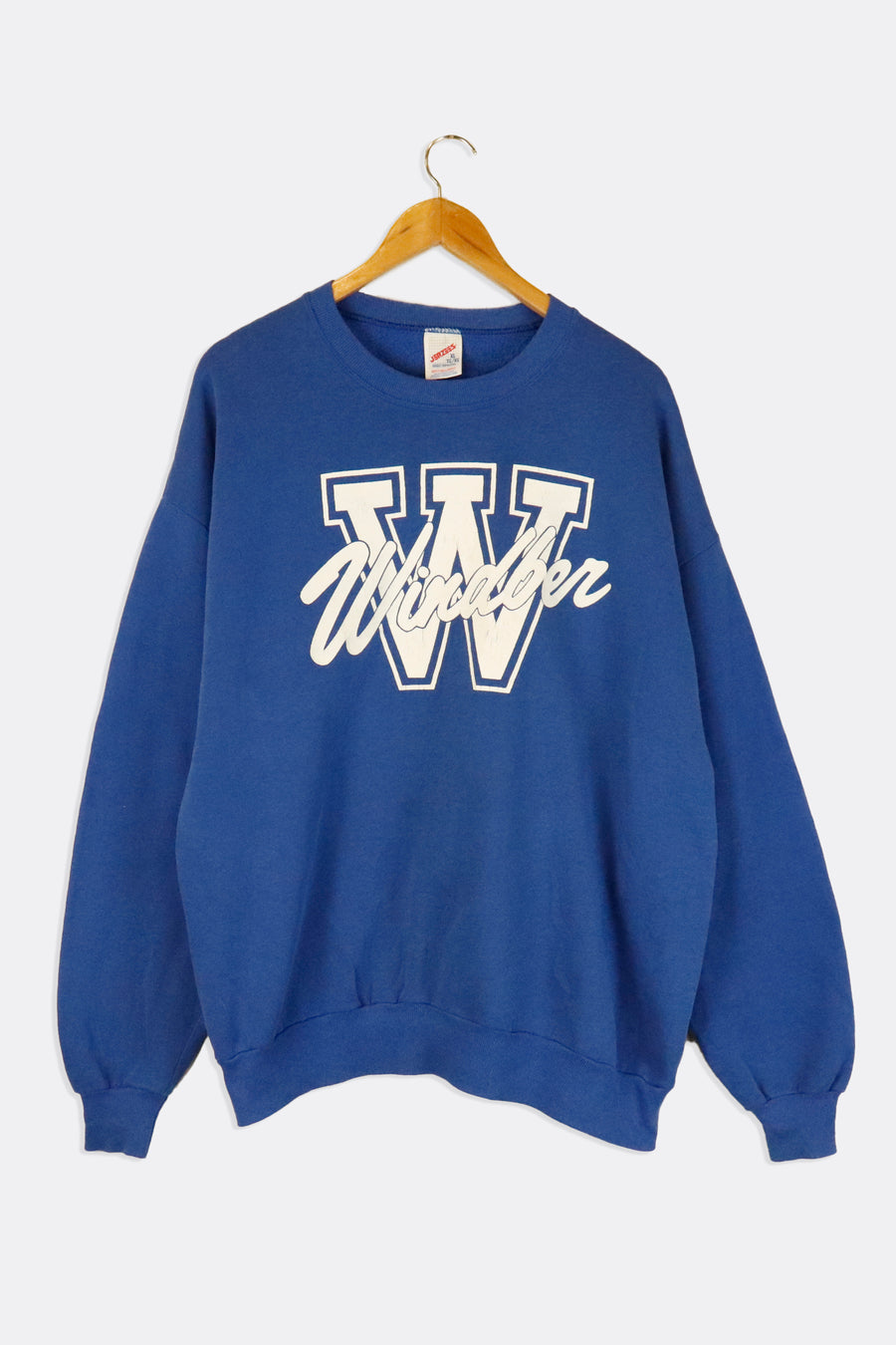 Vintage Windber Large W Varsity Vinyl Sweatshirt Sz XL