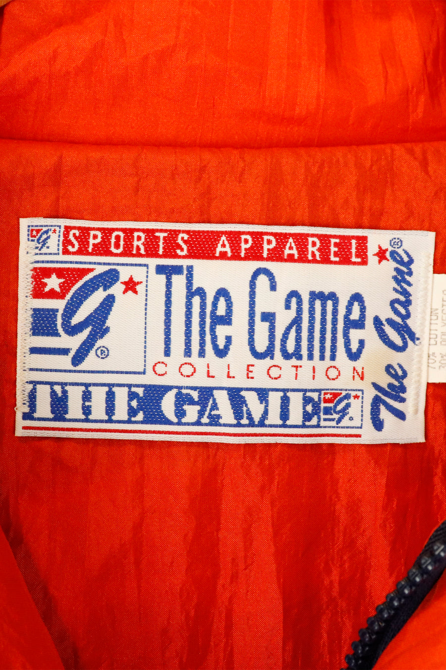 Vintage NFL Chicago Bears Fleece Half Zip With Nylon Sleeves Large Pockets Embroidered Logo On Back Outerwear Sz XL