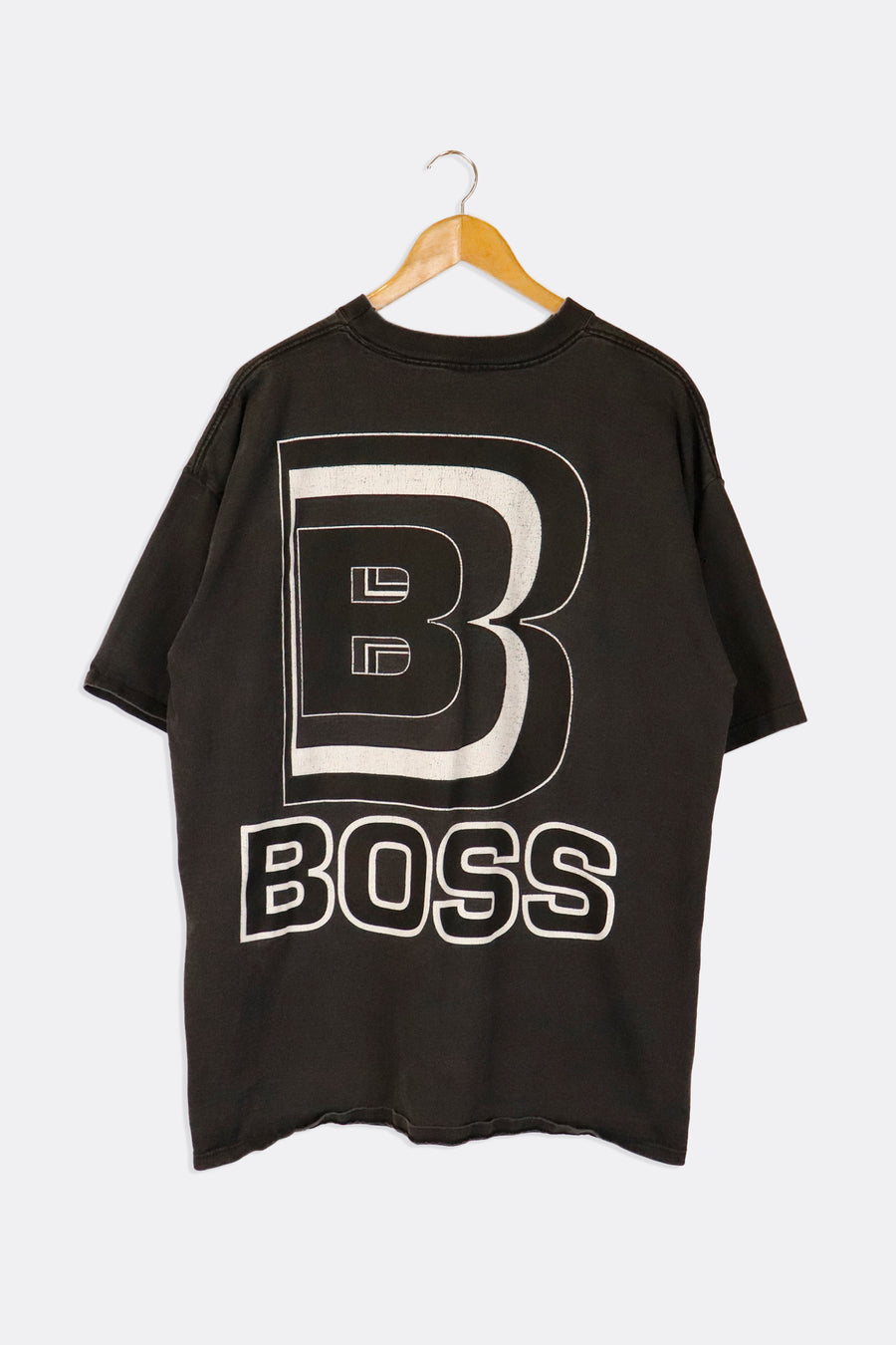 Vintage Boss B Block Letter T Shirt Sz XL